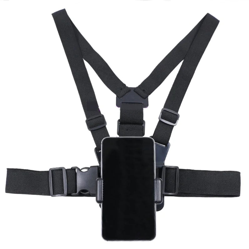 Chest Strap Phone Holder for Outdoor Filming and Live Streaming